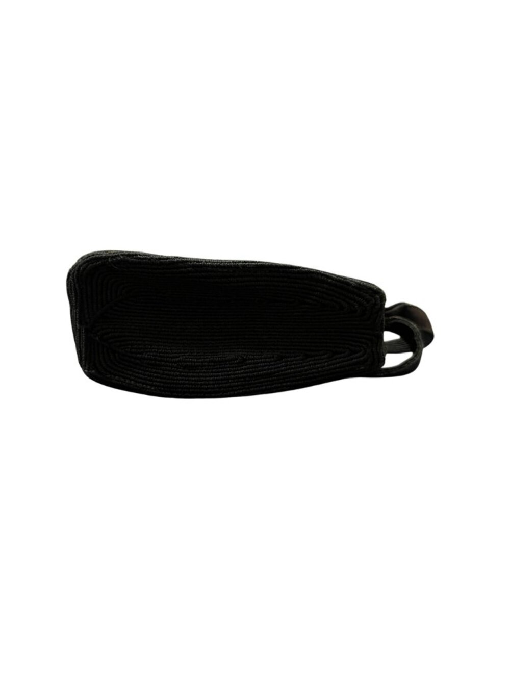 Vintage Corde Black Top Handle Bag Heart Shape Textured Used - Picture 5 of 16